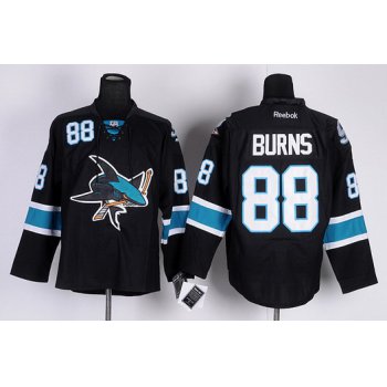 San Jose Sharks #88 Brent Burns Black Third Jersey