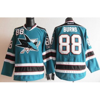 San Jose Sharks #88 Brent Burns Blue Jersey