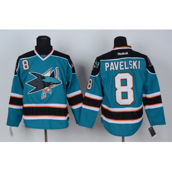 San Jose Sharks #8 Joe Pavelski Blue Jersey