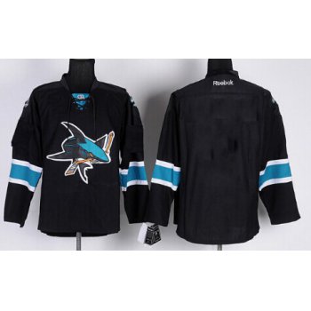 San Jose Sharks Blank Black Third Jersey