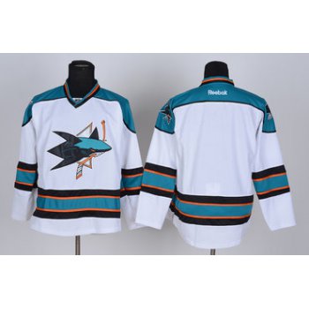 San Jose Sharks Blank White Jersey