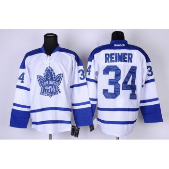 Toronto Maple Leafs #34 James Reimer White Third Jersey