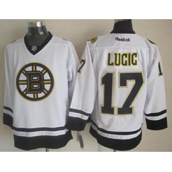 Boston Bruins #17 Milan Lucic 2014 White Jersey