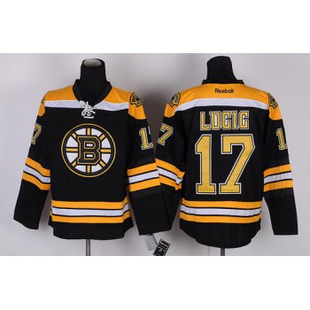 Boston Bruins #17 Milan Lucic Black Jersey