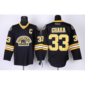 Boston Bruins #33 Zdeno Chara Black Third Jersey