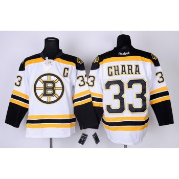 Boston Bruins #33 Zdeno Chara White Jersey