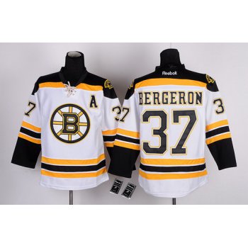 Boston Bruins #37 Patrice Bergeron White Jersey