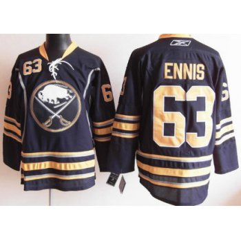 Buffalo Sabres #63 Tyler Ennis Navy Blue Jersey