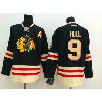 Chicago Blackhawks #9 Bobby Hull 2015 Winter Classic Black Jersey