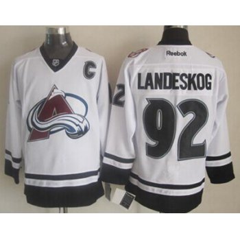 Colorado Avalanche #92 Gabriel Landeskog 2014 White Jersey