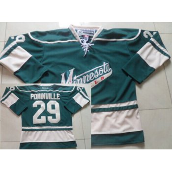 Minnesota Wild #29 Jason Pominville Green Third Jersey