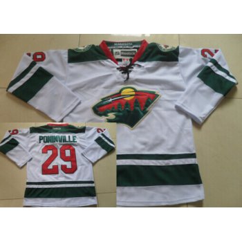 Minnesota Wild #29 Jason Pominville White Jersey