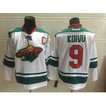 Minnesota Wild #9 Mikko Koivu 2014 White Jersey