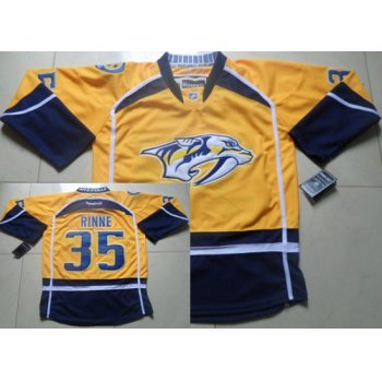 Nashville Predators #35 Pekka Rinne Yellow Jersey