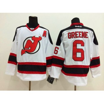 New Jersey Devils #6 Andy Greene White Jersey