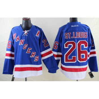 New York Rangers #26 Martin St. Louis Light Blue Jersey