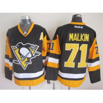 Pittsburgh Penguins #71 Evgeni Malkin Black Third Jersey