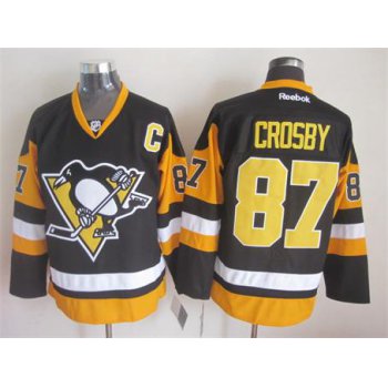 Pittsburgh Penguins #87 Sidney Crosby Black Third Jersey