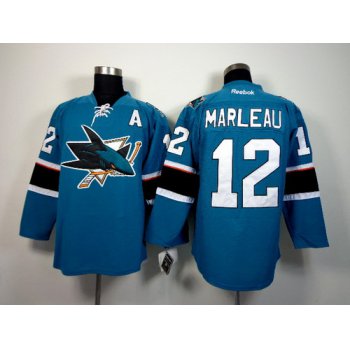 San Jose Sharks #12 Patrick Marleau 2014 Blue Jersey