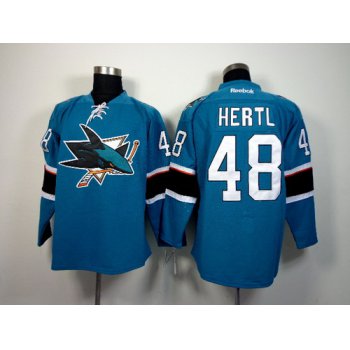 San Jose Sharks #48 Tomas Hertl 2014 Blue Jersey