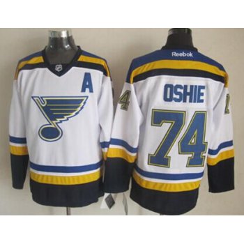 St. Louis Blues #74 T.J. Oshie 2014 White Jersey