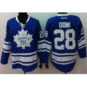 Toronto Maple Leafs #28 Tie Domi Blue Third Jersey