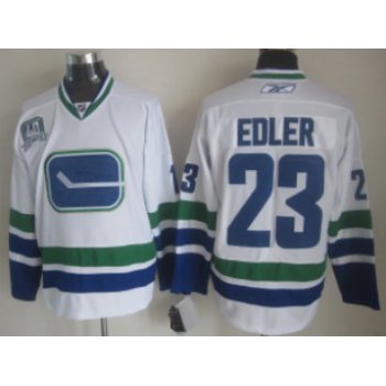 Vancouver Canucks #23 Alexander Edler White Third Jersey