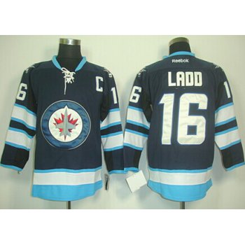 Winnipeg Jets #16 Andrew Ladd Navy Blue Jersey