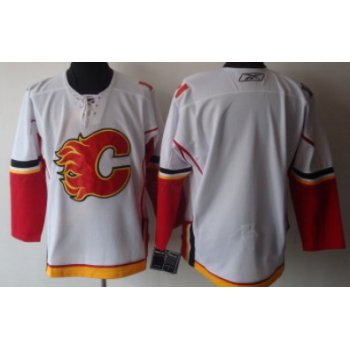 Calgary Flames Blank White Jersey