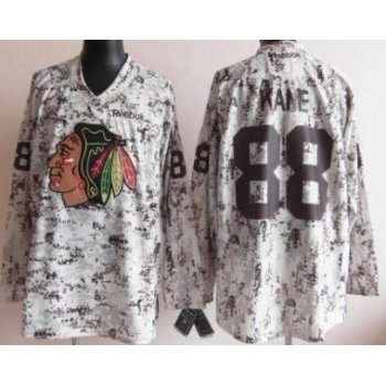 Chicago Blackhawks #88 Patrick Kane White Camo Jersey