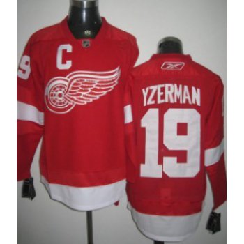 Detroit Red Wings #19 Steve Yzerman Red Jersey