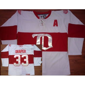 Detroit Red Wings #33 Kris Draper White Winter Classic CCM Jersey