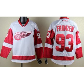 Detroit Red Wings #93 Johan Franzen White Jersey