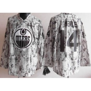 Edmonton Oilers #14 Jordan Eberle White Camo Jersey