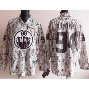 Edmonton Oilers #94 Ryan Smyth White Camo Jersey