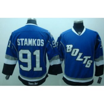 Tampa Bay Lightning #91 Steven Stamkos Blue Third Jersey