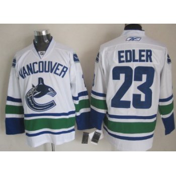 Vancouver Canucks #23 Alexander Edler White Jersey