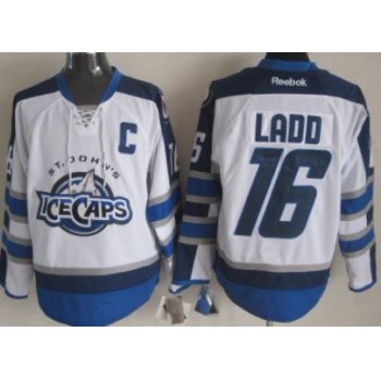 Winnipeg Jets #16 Andrew Ladd 2012 White Ice Caps Jersey