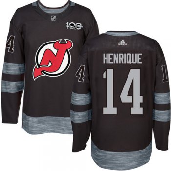 Adidas Devils #14 Adam Henrique Black 1917-2017 100th Anniversary Stitched NHL Jersey