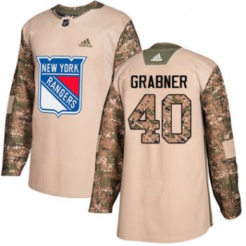 Adidas Rangers #40 Michael Grabner Camo Authentic 2017 Veterans Day Stitched NHL Jersey