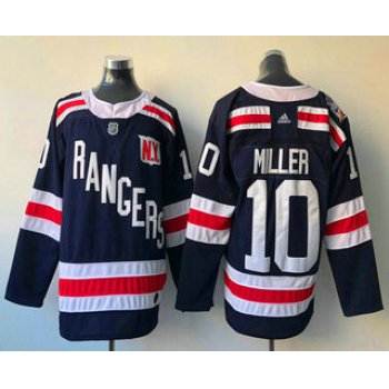 Men's New York Rangers #10 J. T. Miller Royal Blue 2018 Winter Classic Stitched NHL Hockey Jersey