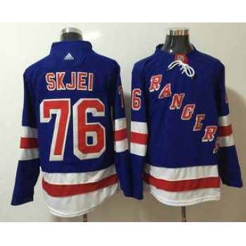 Men's New York Rangers #76 Brady Skjei Royal Blue Home 2017-2018 Hockey Stitched NHL Jersey