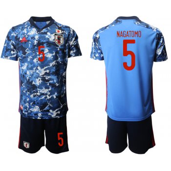 Men 2020-2021 Season National team Japan home blue 5 Soccer Jersey