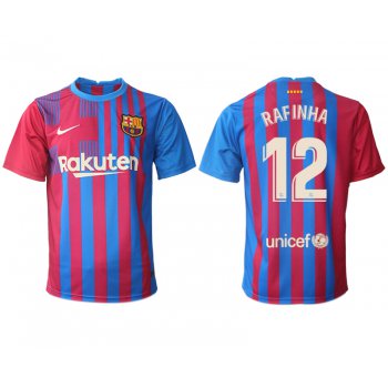 Men 2021-2022 Club Barcelona home aaa version red 12 Nike Soccer Jerseys