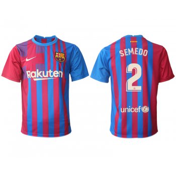 Men 2021-2022 Club Barcelona home aaa version red 2 Nike Soccer Jerseys