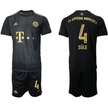 Men 2021-2022 Club Bayern Munich away black 4 Adidas Soccer Jersey