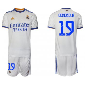 Men 2021-2022 Club Real Madrid home white 19 Soccer Jerseys