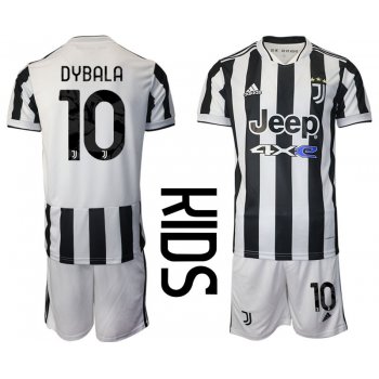 Youth 2021-2022 Club Juventus home white 10 Adidas Soccer Jersey