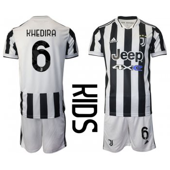 Youth 2021-2022 Club Juventus home white 6 Adidas Soccer Jersey