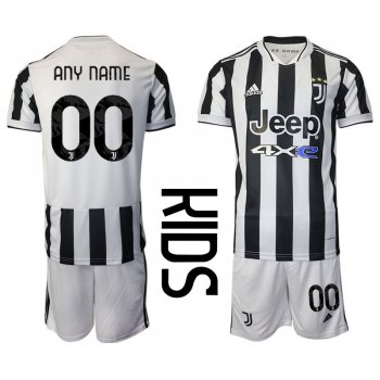 Youth 2021-2022 Club Juventus home white customized Adidas Soccer Jersey